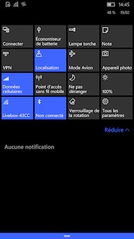 Microsoft Lumia 650 interface