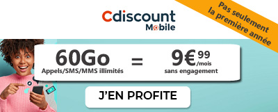 forfait 60Go Cdiscount Mobile