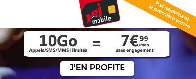 Forfait 10Go NRJ Mobile