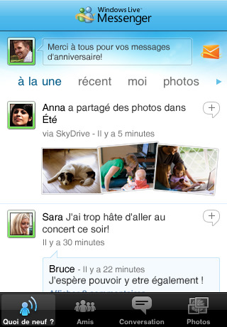 Windows Live Messenger débarque sur iPhone