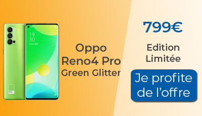 Oppo Reno4 Pro Green Glitter