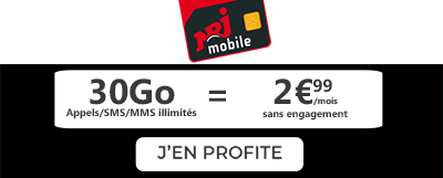 Forfait 30Go NRJ Mobile