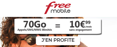 Forfait Free Mobile 70Go