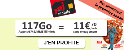 Forfait 117Go NRJ Mobile