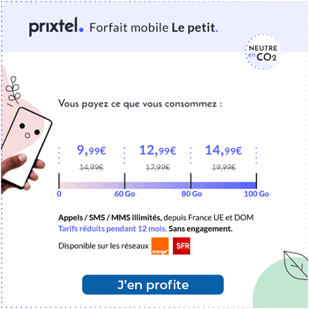 Forfaits Prixtel en promo