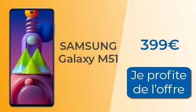 Le Samsung Galaxy M51 au meilleur prix chez Amazon