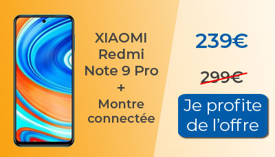 Promo Boulanger sur le Xiaomi Redmi Note 9 Pro