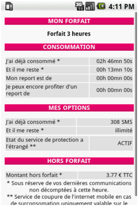 AfoneMobile lance son application « Info Conso » sous Android