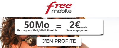 Forfait Free 2 euros