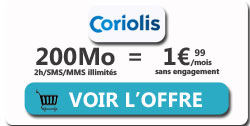 forfait coriolis 200 mo