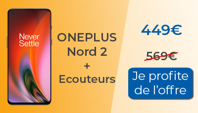 Le OnePlus Nord 2 256Go est à 449? chez Fnac