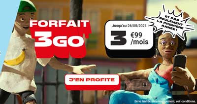 Forfait 3Go NRJ Mobile