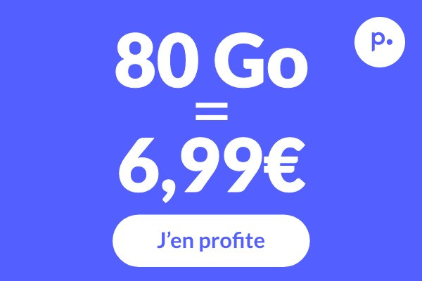 Forfait mobile illimité : craquez pour la promo 80Go à 6.99€ de Prixtel