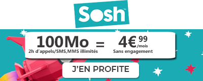 Sosh forfait 100 Mo à 4.99?