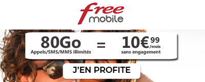 Forfait Free 80Go 