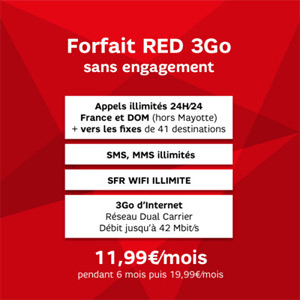 SFR RED 3Go