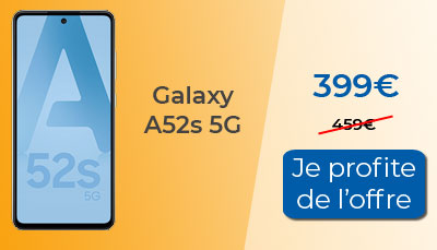 Galaxy A52s promotion RED by SFR