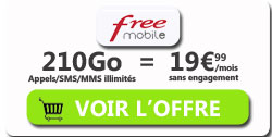 Forfait Free 210Go