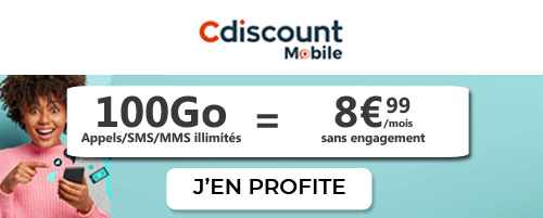 Forfait Cdiscount Mobile 100Go