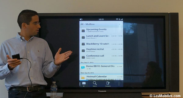 Prise en main du système d'exploitation BlackBerry 10 de RIM