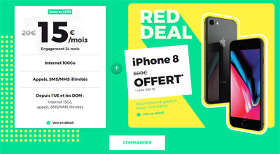 Red deal CTA iPhone 8