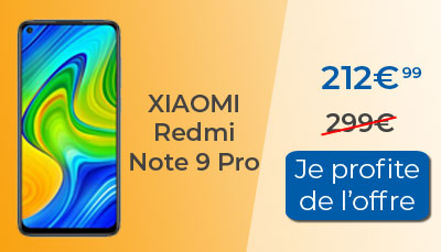 Soldes : Xiaomi Redmi Note 9 Pro à 212?