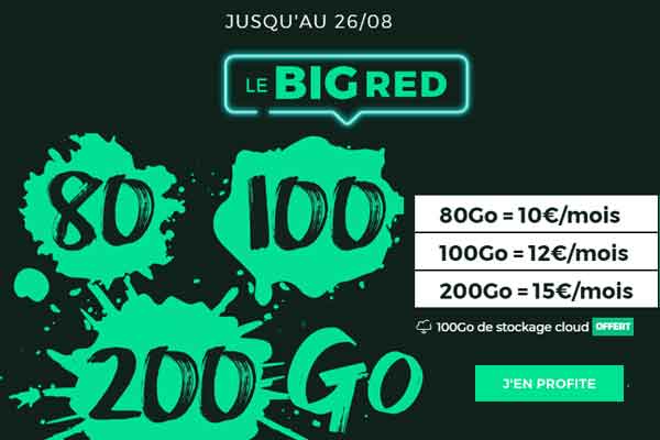 ALERTE ! Dernier jour pour profiter de l'offre BIG RED avec quatre forfaits RED à prix cassés