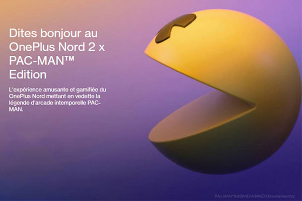 Édition spéciale du OnePlus Nord 2 en collaboration avec Pac-Man