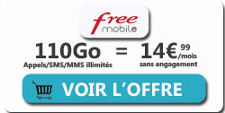 promo forfait Free 110Go