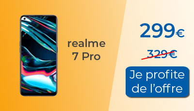 realme 7 pro en promotion à 299 euros