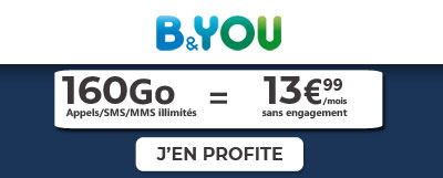 Forfait B&You 160 Go à 13.99?