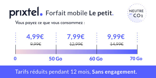 promo forfait Prixtel 50Go