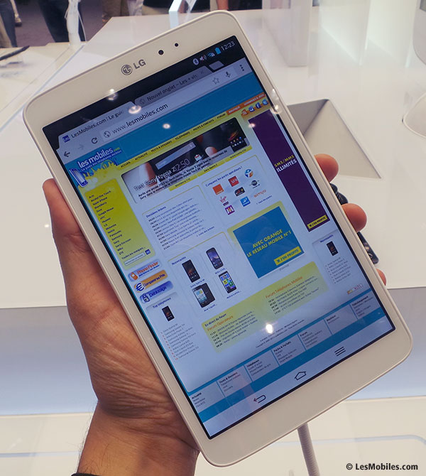 Prise en main de la tablette LG G Pad 8.3