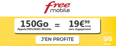 Forfait Free 5G 150Go