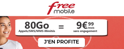 Forfait Free 80Go