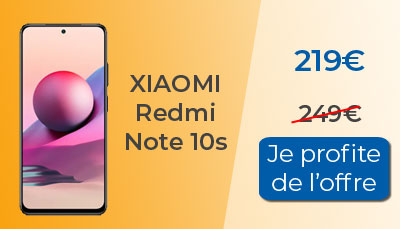 30? de remise immédiate sur le Xiaomi Redmi Note 10s