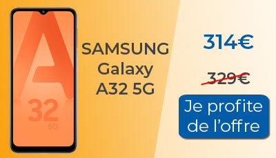 Le Samsung Galaxy A32 5G est à 314? seulement