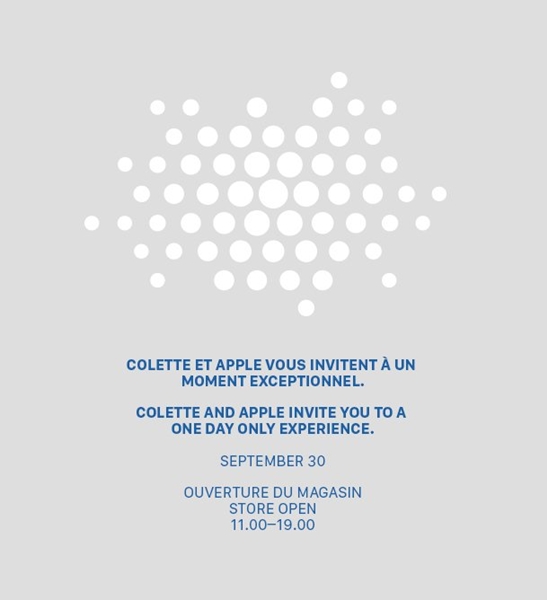 Apple expose sa Watch chez Colette aujourd'hui !