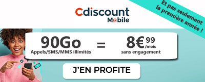 promo Cdiscount Mobile 90Go