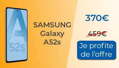 Le Samsung Galaxy A52s est à 370? chez Amazon