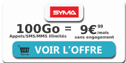 Syma Mobile forfait 100 Go