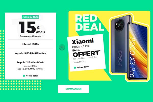 Dernières heures du RED DEAL : le Xiaomi Poco X3 Pro offert !