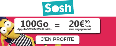 Forfait Mobile Sosh 100 Go à 20.99?