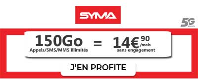 forfait Syma 150Go