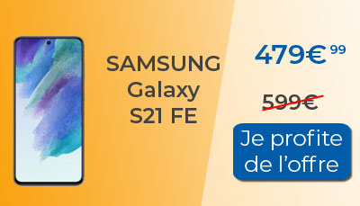 Le samsung galaxy s21 fe est moins cher chez Rakuten