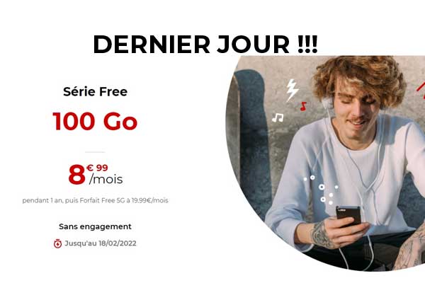 Dernier jour pour profiter de la folle promotion Free Mobile : 100Go à 8,99€ !