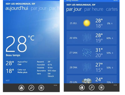 Bing Apps sur Windows Phone 8