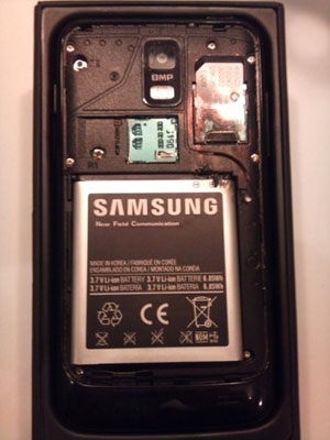 Un Samsung Galaxy S2 aussi victime d'autocombustion 