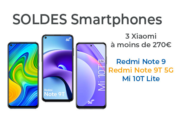 Derniers jours des soldes : 3 smartphones Xiaomi entre 170€ et  270€