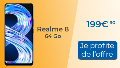 Realme 8 à 199? chez Electrop dépôt